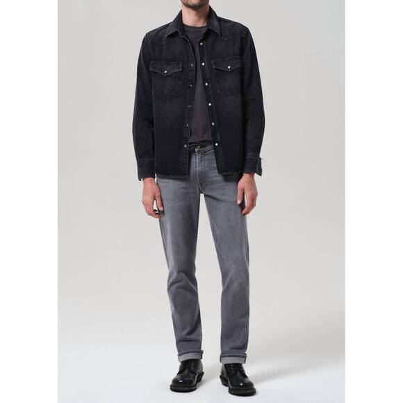 NEW CITIZENS OF HUMANITY gage classic straight leg jeans in guardian medium grey